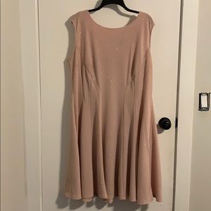 Pink Glitter Swing Dress